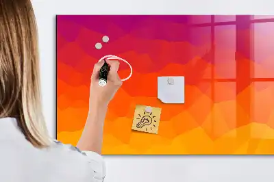 Magnetická popisovacia tabuľa východ slnka