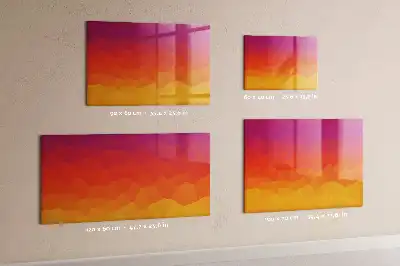 Magnetická popisovacia tabuľa východ slnka