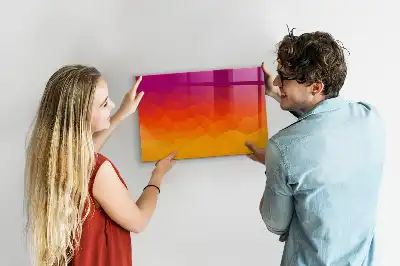 Magnetická popisovacia tabuľa východ slnka