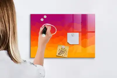 Magnetická popisovacia tabuľa východ slnka