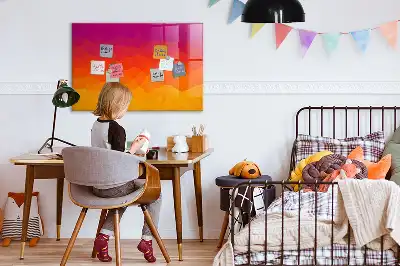 Magnetická popisovacia tabuľa východ slnka