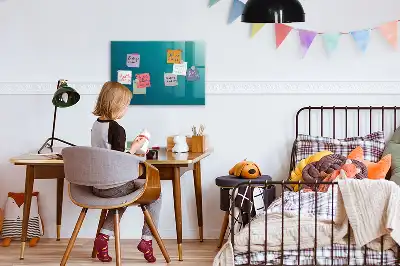 Magnetická popisovateľná tabuľa s motívom morskej abstrakcie