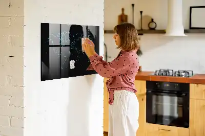 Magnetická popisovateľná tabuľa s motívom obrysu mapy sveta