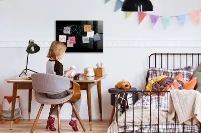 Magnetická popisovateľná tabuľa s motívom obrysu mapy sveta