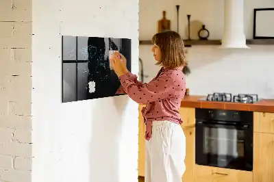Magnetická popisovateľná tabuľa s motívom obrysu mapy sveta
