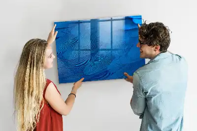 Magnetická popisovateľná tabuľa s motívom vtáčieho peria