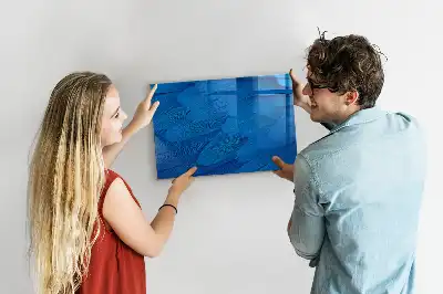 Magnetická popisovateľná tabuľa s motívom vtáčieho peria