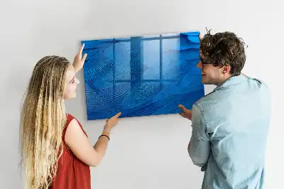Magnetická popisovateľná tabuľa s motívom vtáčieho peria