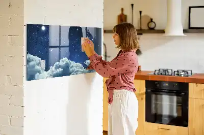 Magnetická popisovacia tabuľa s motívom nočnej oblohy