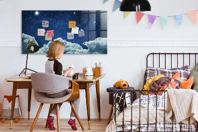 Magnetická popisovacia tabuľa s motívom nočnej oblohy