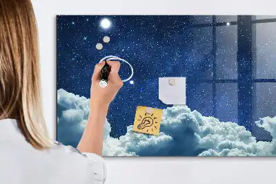 Magnetická popisovacia tabuľa s motívom nočnej oblohy
