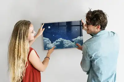 Magnetická popisovacia tabuľa s motívom nočnej oblohy