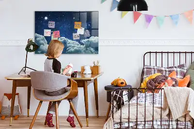 Magnetická popisovacia tabuľa s motívom nočnej oblohy