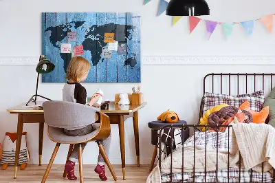 Mapa sveta magnetická popisovateľná tabuľa