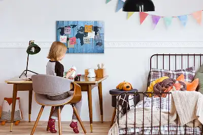 Mapa sveta magnetická popisovateľná tabuľa