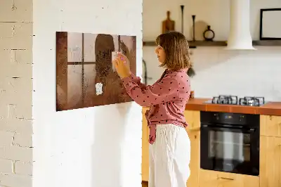 Magnetická popisovacia tabuľa mapa s názvami krajín