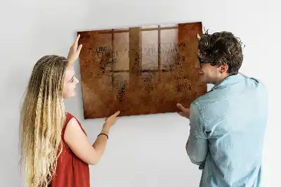 Magnetická popisovacia tabuľa mapa s názvami krajín