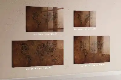 Magnetická popisovacia tabuľa mapa s názvami krajín