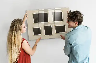 Magnetická popisovacia tabuľa s retro rámikmi