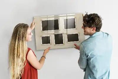 Magnetická popisovacia tabuľa s retro rámikmi