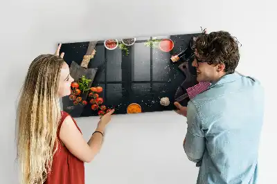 Magnetická popisovacia tabuľa do kuchyne