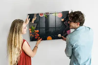 Magnetická popisovacia tabuľa do kuchyne