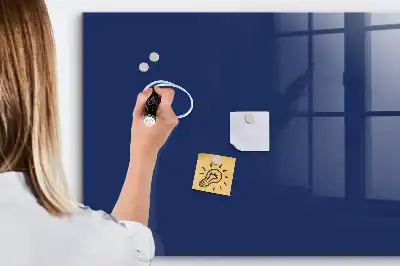 Magnetická popisovateľná tabuľa v modrej farbe