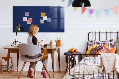 Magnetická popisovateľná tabuľa v modrej farbe