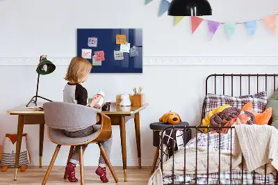 Magnetická popisovateľná tabuľa v modrej farbe