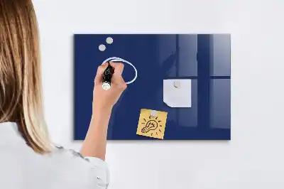 Magnetická popisovateľná tabuľa v modrej farbe