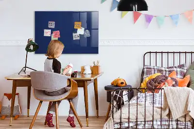 Magnetická popisovateľná tabuľa v modrej farbe