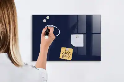 Magnetická popisovateľná tabuľa v tmavej tmavomodrej farbe