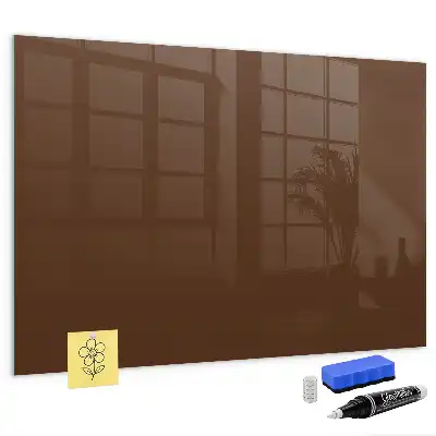 Magnetická popisovateľná tabuľa v hnedej farbe