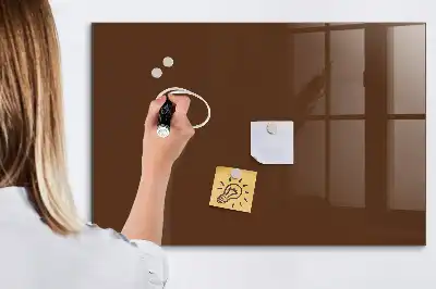 Magnetická popisovateľná tabuľa v hnedej farbe