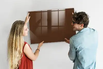 Magnetická popisovateľná tabuľa v hnedej farbe