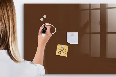 Magnetická popisovateľná tabuľa v hnedej farbe
