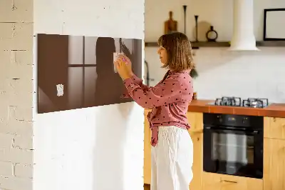 Magnetická popisovateľná tabuľa v hnedej farbe
