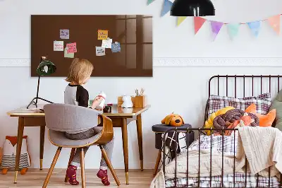 Magnetická popisovateľná tabuľa v hnedej farbe
