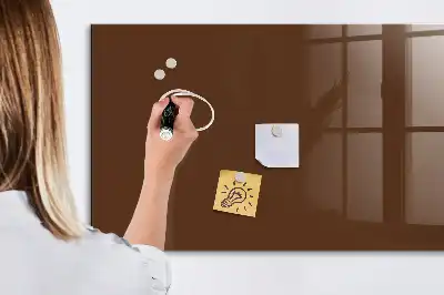 Magnetická popisovateľná tabuľa v hnedej farbe