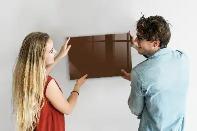 Magnetická popisovateľná tabuľa v hnedej farbe