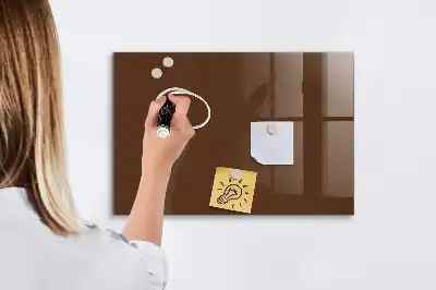 Magnetická popisovateľná tabuľa v hnedej farbe
