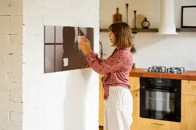 Magnetická popisovateľná tabuľa v hnedej farbe