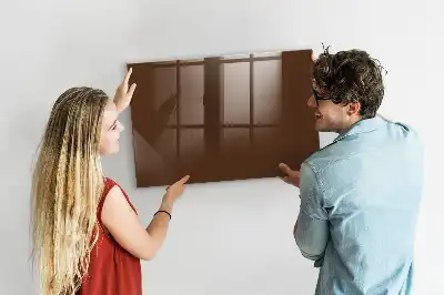 Magnetická popisovateľná tabuľa v hnedej farbe