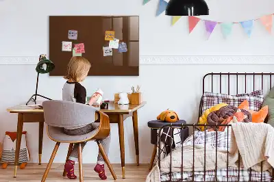 Magnetická popisovateľná tabuľa v hnedej farbe