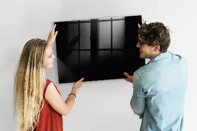 Magnetická popisovacia tabuľa v čiernej farbe