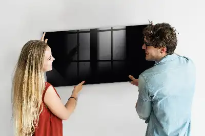 Magnetická popisovacia tabuľa v čiernej farbe
