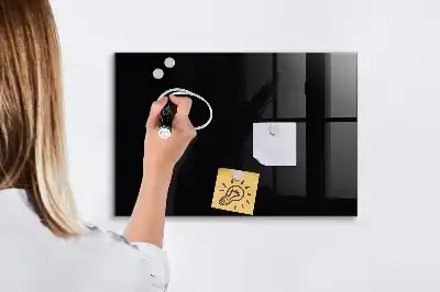 Magnetická popisovacia tabuľa v čiernej farbe