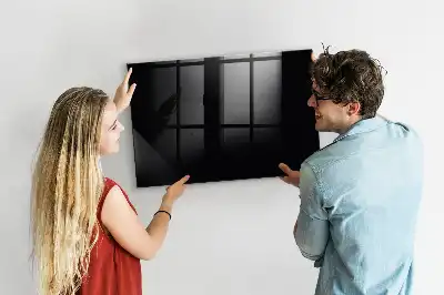Magnetická popisovacia tabuľa v čiernej farbe