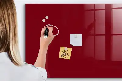 Magnetická popisovateľná tabuľa v bordovej farbe