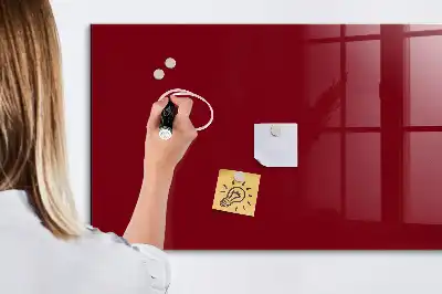 Magnetická popisovateľná tabuľa v bordovej farbe